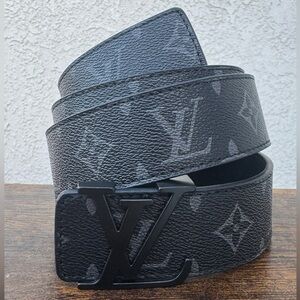 Louis Vuitton Monogram Black Belt